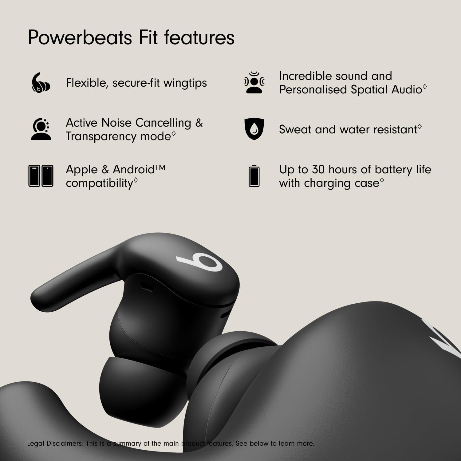 Buy Ecat Tech Ltd,Beats Powerbeats Fit – Wireless Noise-Cancelling Workout Earbuds – Jet Black - Gadcet UK | UK | London | Scotland | Wales| Near Me | Cheap | Pay In 3 | In-Ear Headphones